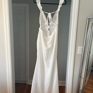 Elegant White Lace Dress